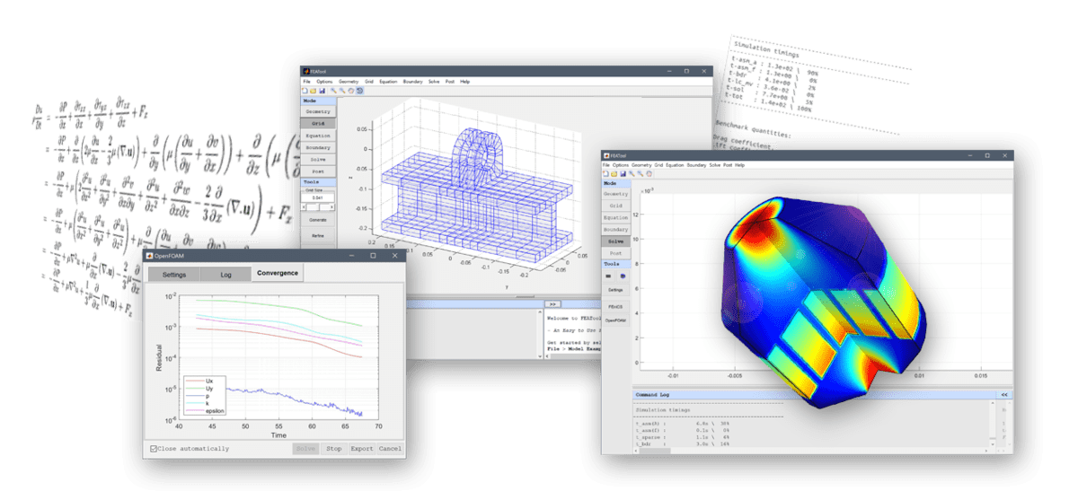 Custom FEM and PDE Equations with FEATool Multiphysics