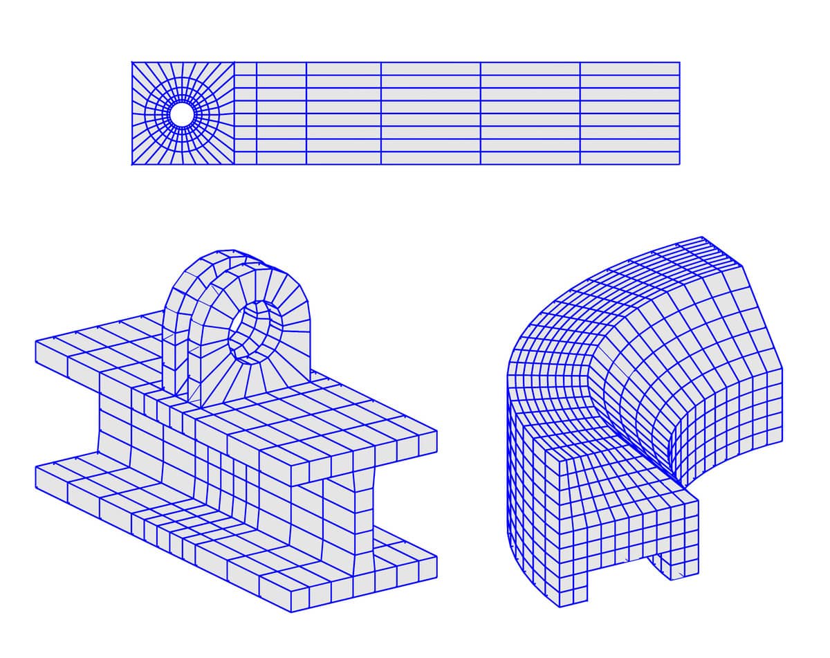 Creating Structured Finite Element Grids and Meshes