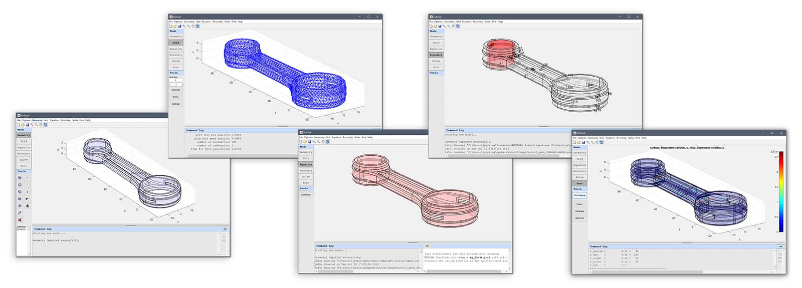 FEATool Multiphysics - CAD and Modeling Process Steps