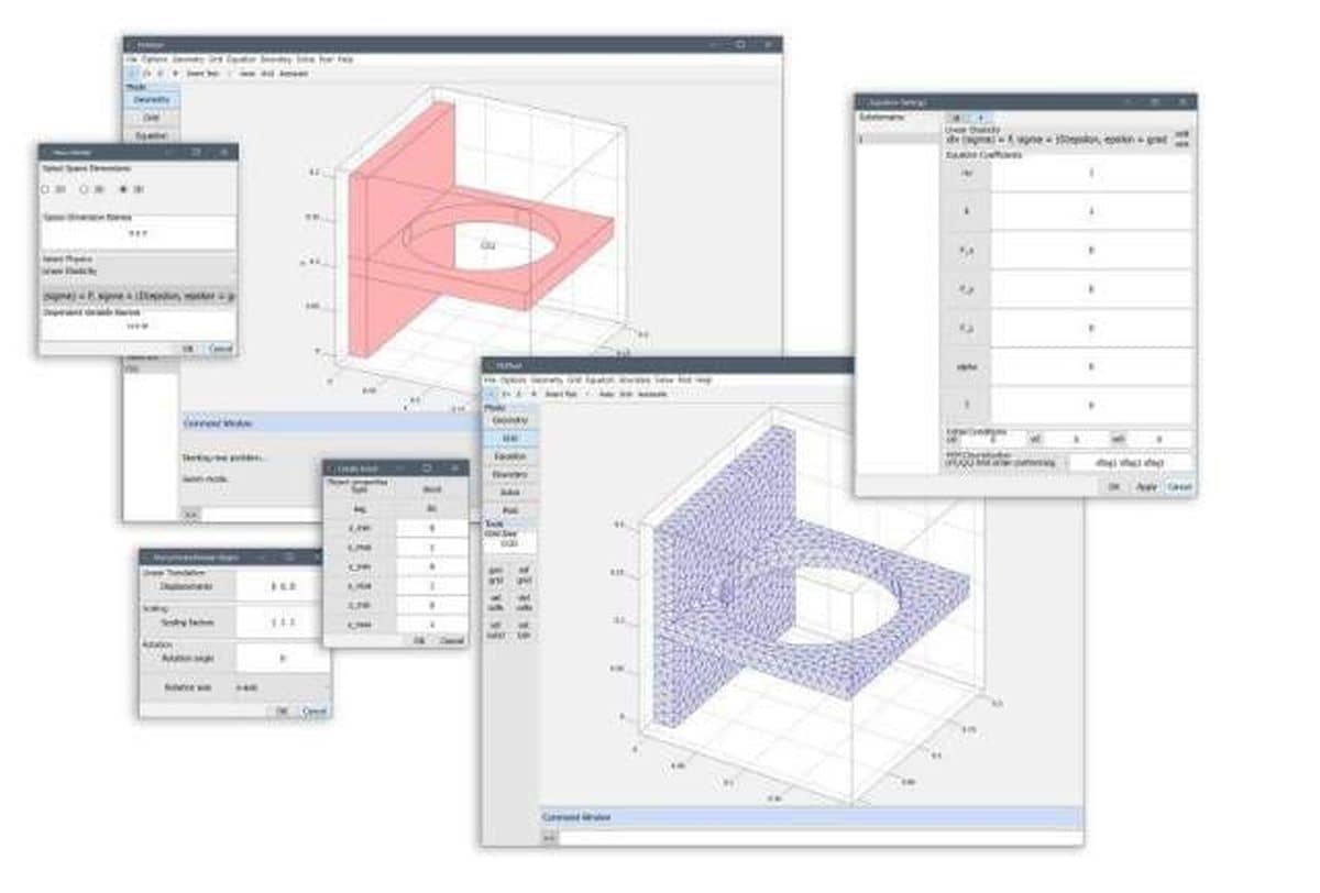 Working with the FEATool Multiphysics graphical user interface GUI