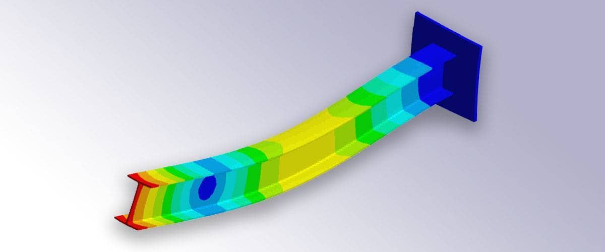 FEM Euler Beam Modeling and Simulation in MATLAB with FEATool Multiphysics